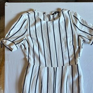 Summer Striped Black and White Jumpsuit size 8